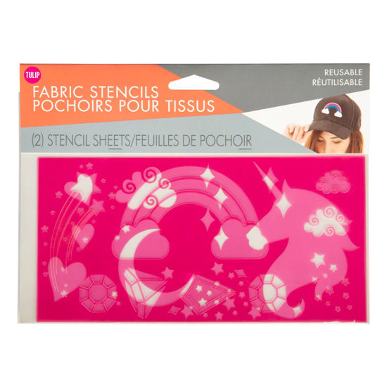Picture of Fabric Stencils Unicorn 2 Pack