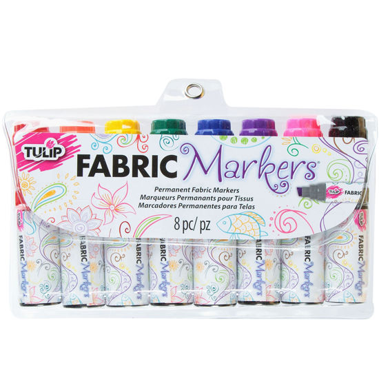 Picture of Jumbo Chisel Tip Fabric Markers 8 Pack