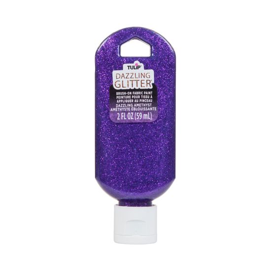 Picture of Dazzling Glitter Brush-On Fabric Paint Dazzling Amethyst 2 fl. oz.