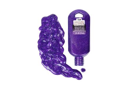 Picture of Dazzling Glitter Brush-On Fabric Paint Dazzling Amethyst 2 fl. oz.