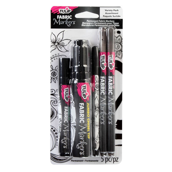 Picture of Fabric Markers Black Variety Pack
