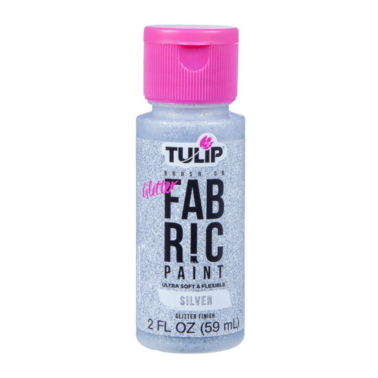 Picture of Brush-On Fabric Paint Silver Glitter 2 oz.