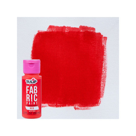 Picture of Brush-On Fabric Paint Red Matte