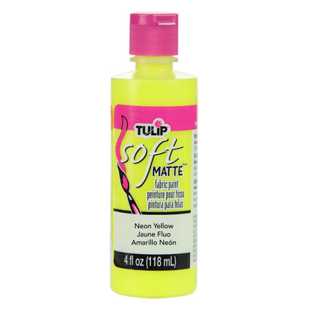Picture of Brush-On Fabric Paint Neon Yellow Matte 4 oz.