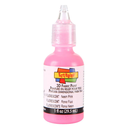 Picture of 3D Fabric Paint Neon Pink 1 oz.