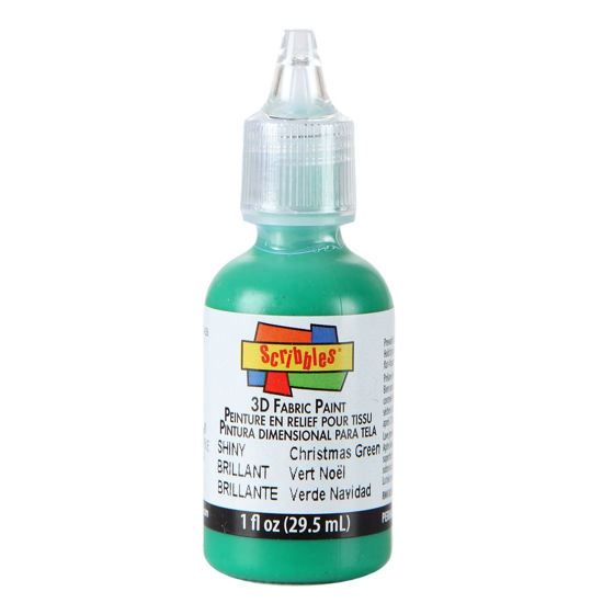 Picture of 3D Fabric Paint Christmas Green 1 oz.