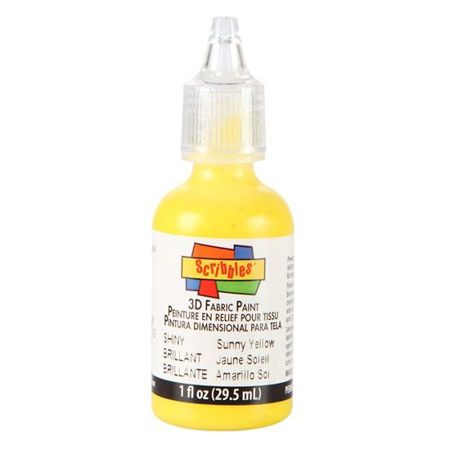 Picture of 3D Fabric Paint Sunny Yellow 1 oz.