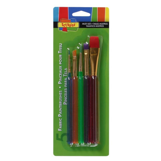 Picture of Multi Fabric Paintbrushes 5 Pack