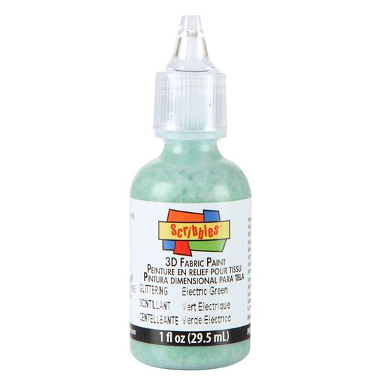 Picture of 3D Fabric Paint Electric Green 1 oz.