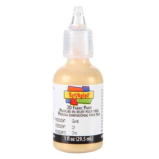 iLoveToCreate 3D Fabric Paint Gold 1 oz.
