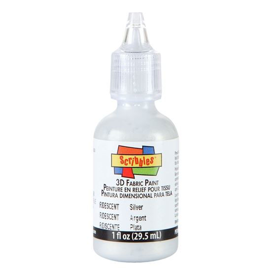 Picture of 3D Fabric Paint Silver 1 oz.