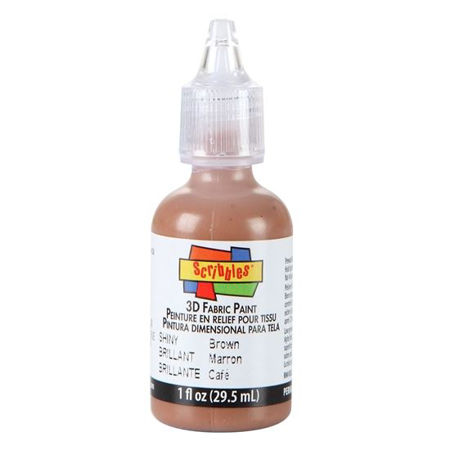 Picture of 3D Fabric Paint Brown 1 oz.