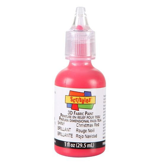 Picture of 3D Fabric Paint Christmas Red 1 oz.