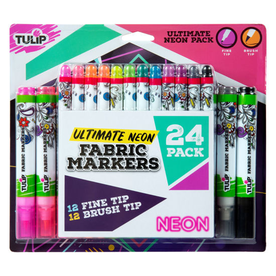 Picture of Ultimate Fabric Marker Neon 24 Pack