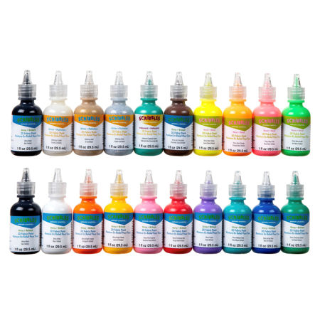 Picture of Shiny 3D Fabric Paint 20 Pack