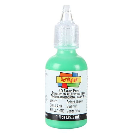 Picture of 3D Fabric Paint Bright Green 1 oz.