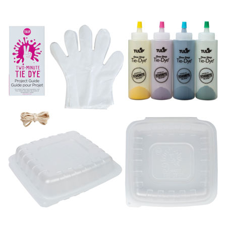 Tulip Two-Minute Tie Dye Kit content