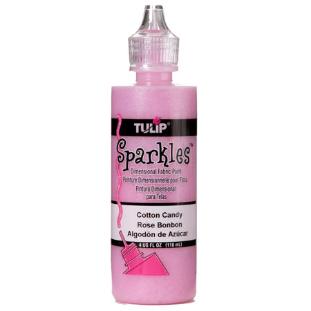 Picture of Tulip Dimensional Fabric Paint Sparkles Cotton Candy 4 oz.