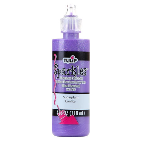 Picture of Tulip Dimensional Fabric Paint Sparkles Sugarplum 4 oz.
