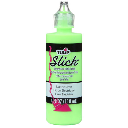 Picture of Tulip Dimensional Fabric Paint Slick Lectric Lime 4 oz.