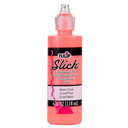 Picture of Tulip Dimensional Fabric Paint Slick Neon Coral 4 oz.