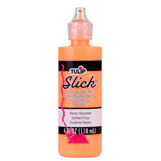 Picture of Tulip Dimensional Fabric Paint Slick Neon Sherbet 4 oz.