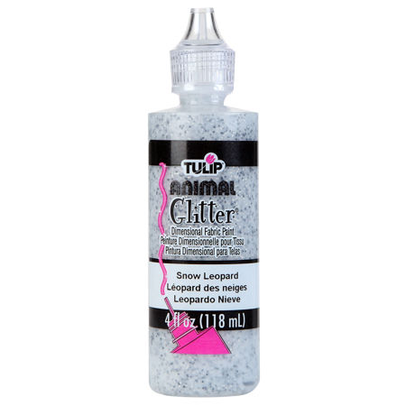 Picture of Tulip Dimensional Fabric Paint Glitter Snow Leopard 4 oz.