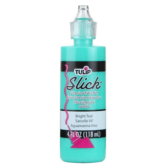 Picture of Tulip Dimensional Fabric Paint Slick Bright Teal 4 oz.
