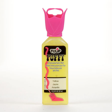 Picture of Tulip Dimensional Fabric Paint Puffy Yellow 1.25 oz.
