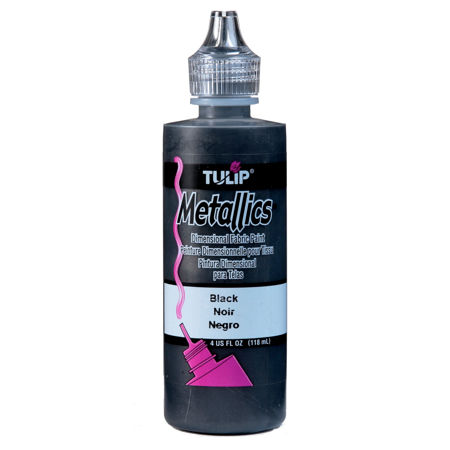Picture of Tulip Dimensional Fabric Paint Metallics Black 4 oz.