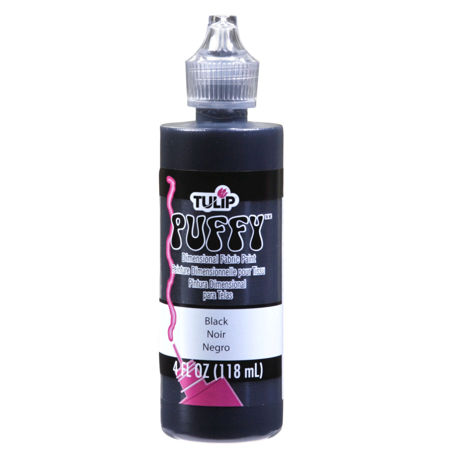 Picture of Tulip Dimensional Fabric Paint Puffy Black 4 oz.