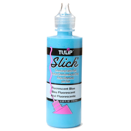 Picture of Tulip Dimensional Fabric Paint Slick Fluorescent Blue 4 oz.