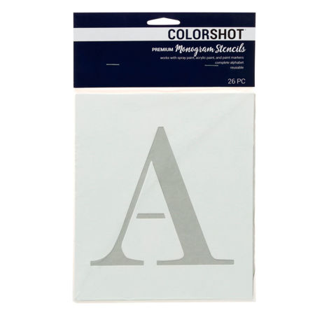 Picture of Premium Monogram Stencils Uppercase Block Alphabet 26 Pack