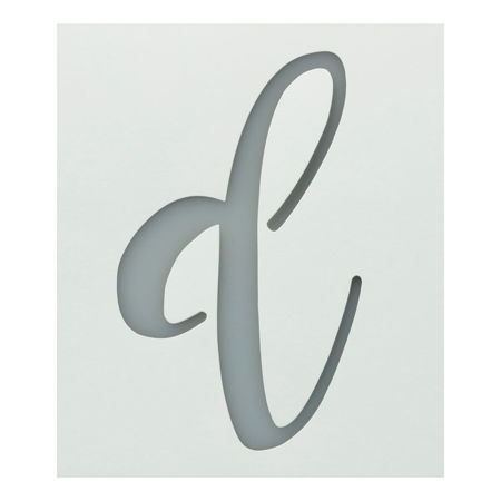 Picture of Premium Monogram Stencils Lowercase Cursive Alphabet 26 Pack