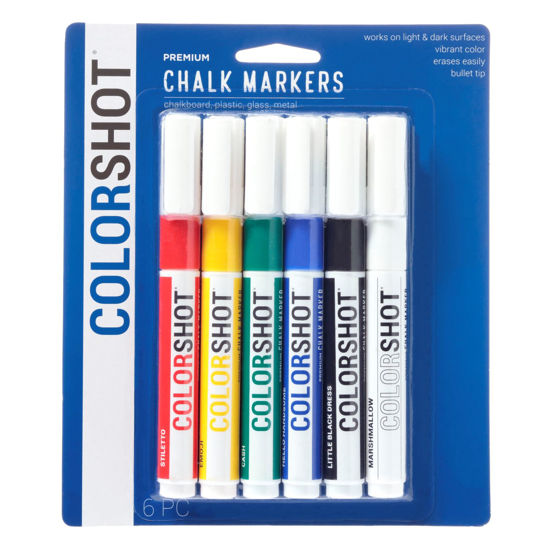 Picture of Premium Chalk Markers Basic 6 Pack