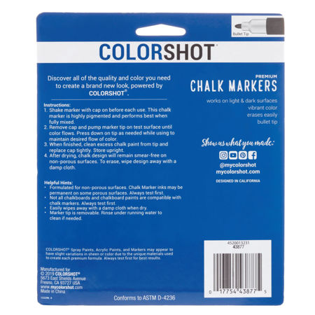 Picture of Premium Chalk Markers Basic 6 Pack