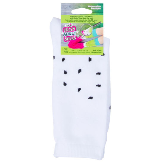 42565 Tulip Adult Crazy Socks Watermelon front of package