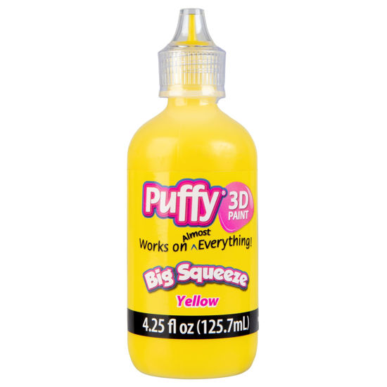 Puffy 3D Paint Big Squeeze Shiny Yellow 4.25 oz. Bottle
