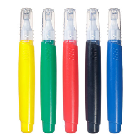Puffy 3D Paint Rainbow Paint Pens 5 Pack contents