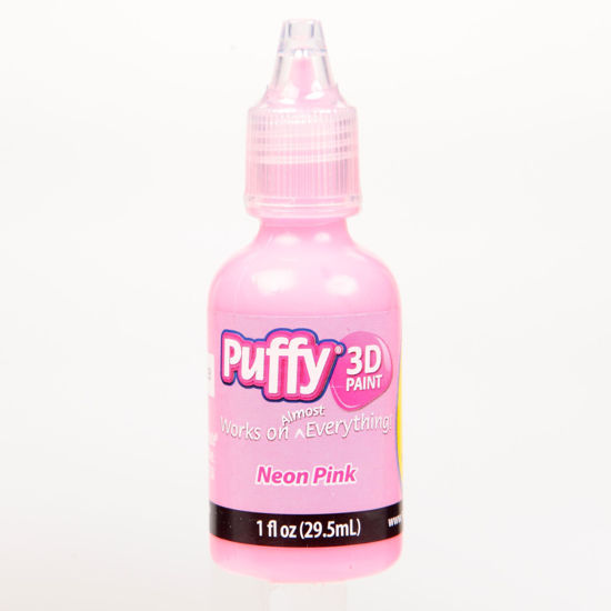 Puffy 3D Paint Neon Pink 1 oz. bottle