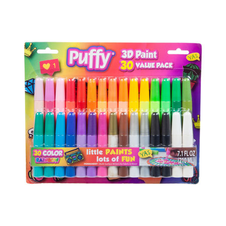 Puffy 3D Paint Writers 30 Pack Front of the Pack 