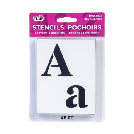40779 Tulip Stencils Letters and Numbers front of package