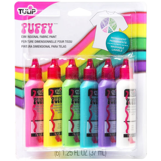 Picture of Tulip® Dimensional Fabric Paint Puffy 6 Pack