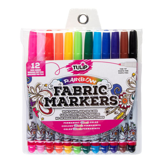 Fine Tip Fabric Markers 12 Pack