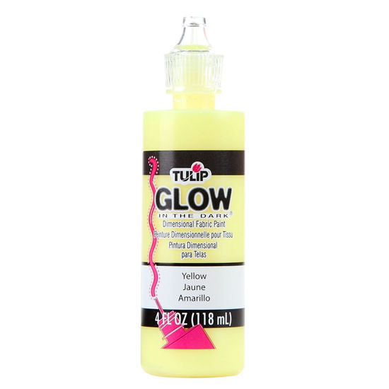 Picture of 16067 Tulip Dimensional Fabric Paint Glow Yellow 4 oz.