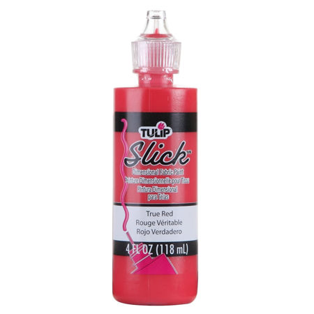 Picture of 41438 Tulip Dimensional Fabric Paint Slick True Red 4 oz.
