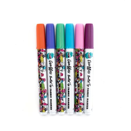 Picture of 37316 Graffiti Bullet Tip Bright Fabric Markers 6 Pack
