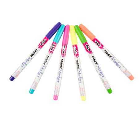 Picture of 28975 Fine Tip Neon Fabric Markers 6 Pack