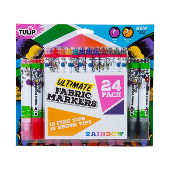 Picture of 40271 Ultimate Fabric Marker Rainbow 24 Pack