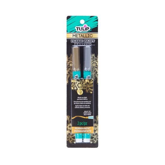 Picture of Opaque Fabric Markers Metallic 2 Pack